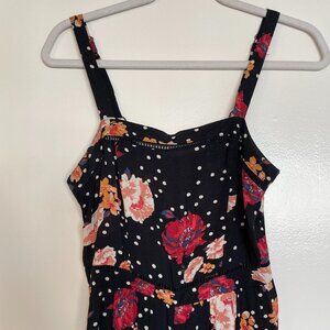 Target Xhilaration Romper Jumpsuit Black Floral S